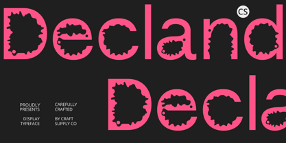 CS Decland Font Poster 1