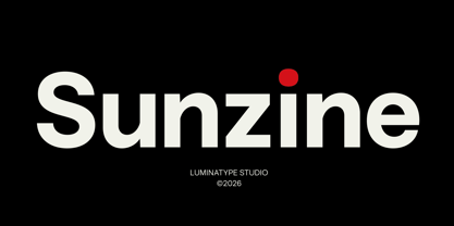 Sunzine Font Poster 1