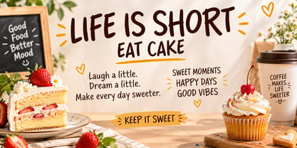 Bakly Cake Font Poster 3