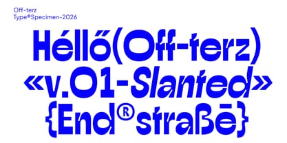 Off terz Font Poster 3