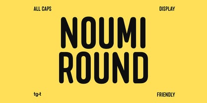 Noumi Round Font Poster 1