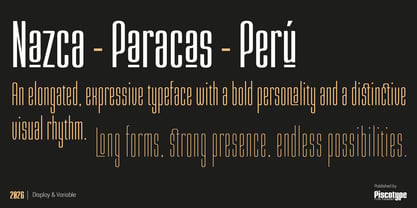 Nazca Font Poster 15