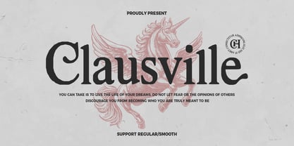 Clausville Font Poster 1