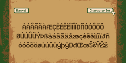 Banxel Font Poster 4