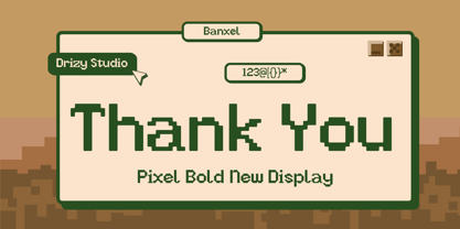Banxel Font Poster 8