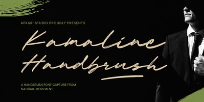 Kamaline Handbrush Font Poster 1