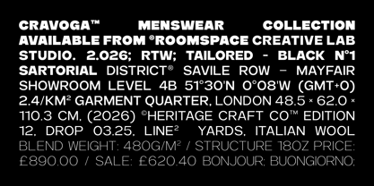 Crovas Font Poster 9