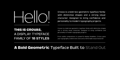 Crovas Font Poster 2