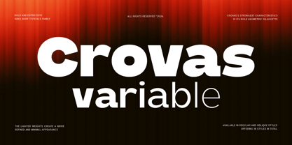 Crovas Font Poster 1