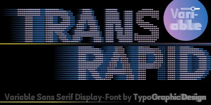 Trans Rapid Variable Font Poster 1
