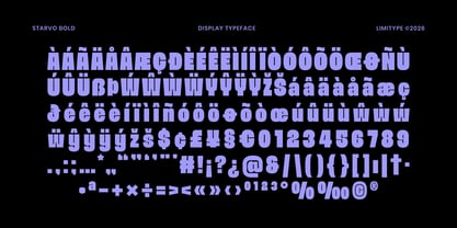 Starvo Font Poster 9