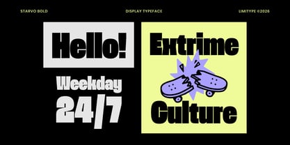 Starvo Font Poster 3