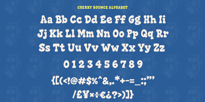 Cherry Bounce Font Poster 13