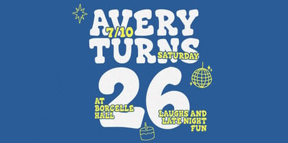 Cherry Bounce Font Poster 2