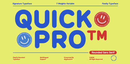 GC Quick Pro Font Poster 1