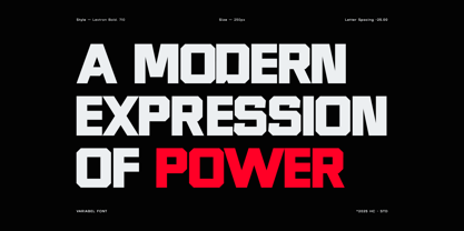 Lextron Font Poster 5