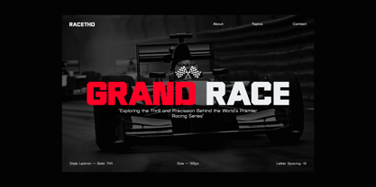 Lextron Font Poster 2