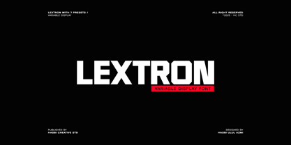 Lextron Font Poster 1