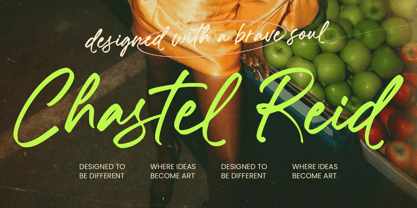 Chastel Reid Font Poster 1