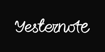 Yesternote Font Poster 1