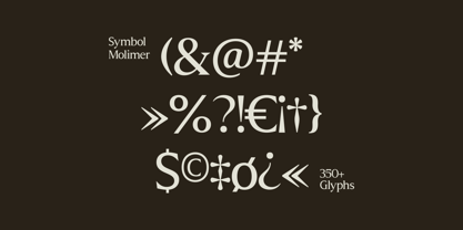 Molimer Font Poster 10
