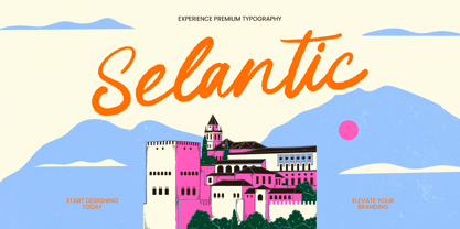 Selantic Font Poster 1