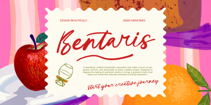 Bentaris Font Poster 1