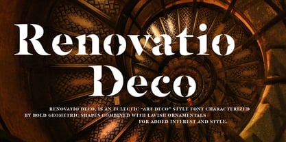 Renovatio Deco Font Poster 1