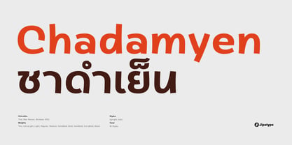 Chadamyen Font Poster 1