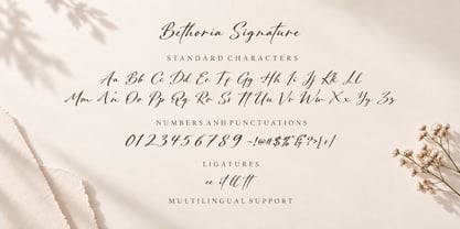 Bethoria Signature Font Poster 5