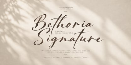 Bethoria Signature Font Poster 1