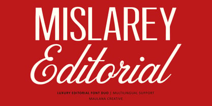 Mislarey Font Poster 1