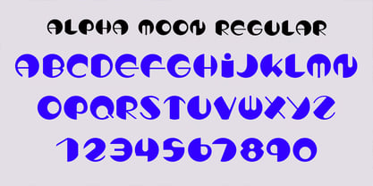 Alpha Moon Font Poster 2