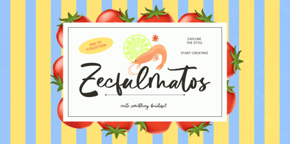 Zecfulmatos Font Poster 1