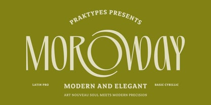 PRAK Moroway Font Poster 1