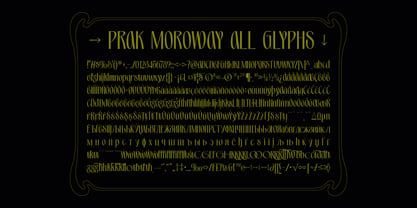 PRAK Moroway Font Poster 4