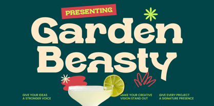 Garden Beasty Font Poster 1