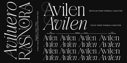 Aviluero Rasnora Font Poster 3