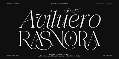 Aviluero Rasnora Font Poster 1