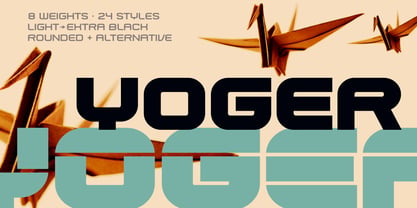 Yoger Font Poster 1