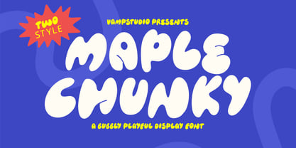 Maple Chunky Font Poster 1