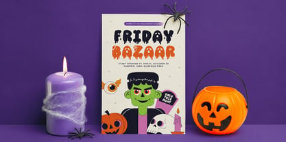 Spooky Halloween Day Font Poster 2