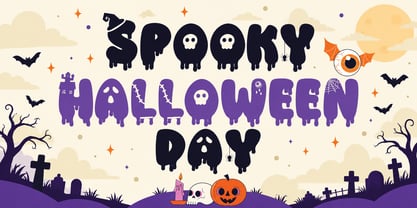 Spooky Halloween Day Font Poster 1