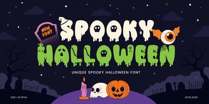 Spooky Halloween Day Font Poster 3