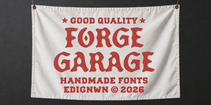 Forge Garage Font Poster 1