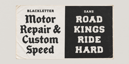 Forge Garage Font Poster 2