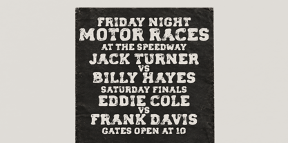 Forge Garage Font Poster 8