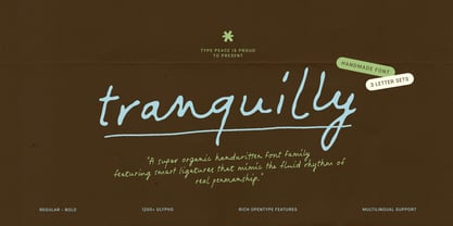 Tranquilly Font Poster 1