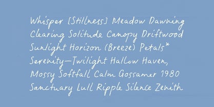 Tranquilly Font Poster 5