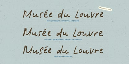 Tranquilly Font Poster 3